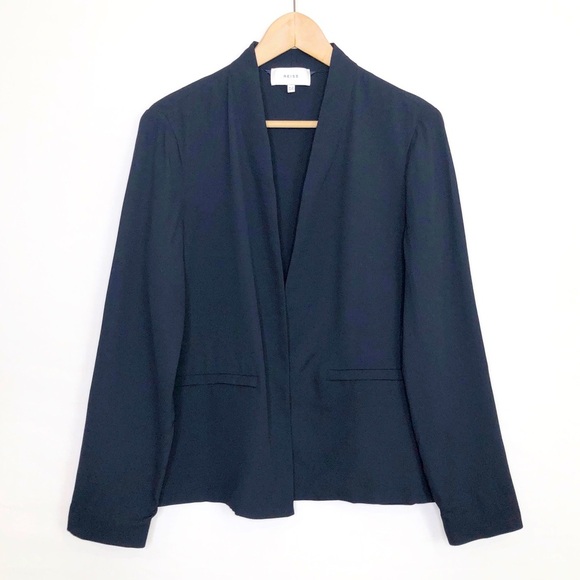 Reiss Black open closure blazer - Picture 1 of 11
